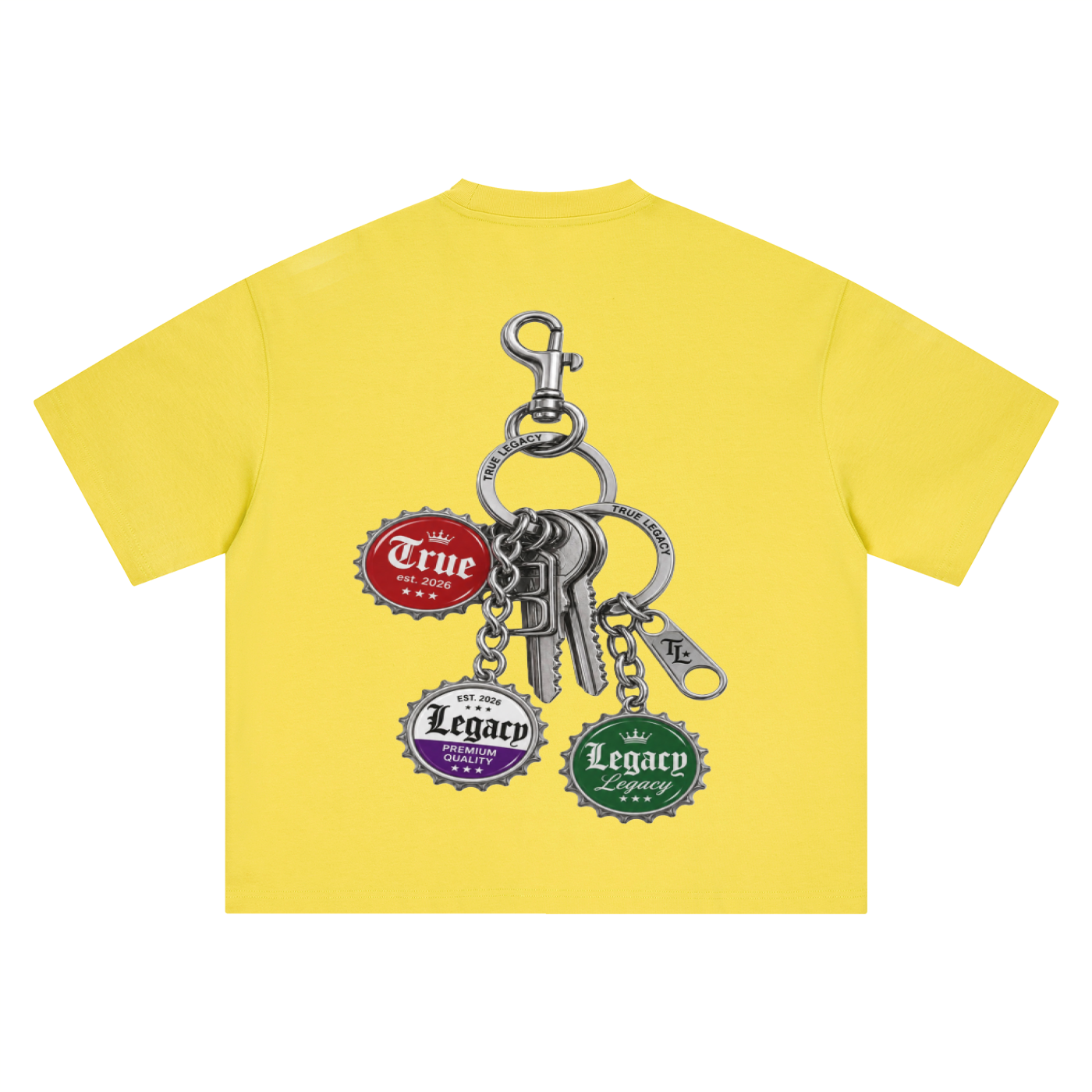 yellow keychain t-shirt true legacy